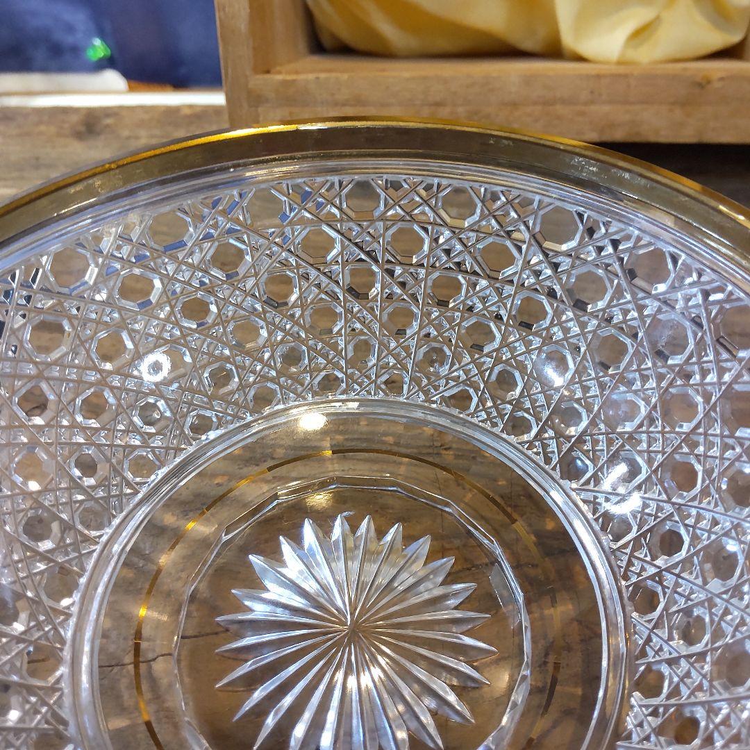 須田秀石⑥　茶懐石用　クリスタル　　籠目文四ッ碗　五客セット＋（蓋のみ1つ）