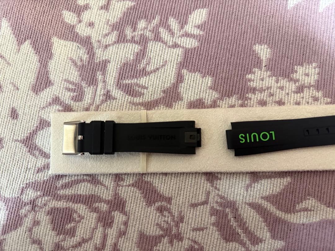 Louis Vuitton ラバーベルト ブラック/グリーン