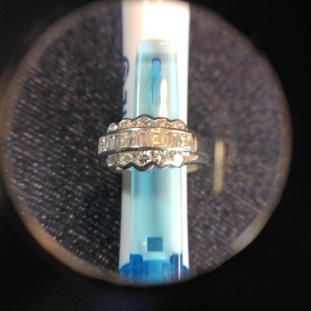 エレガント Pt900 リング ダイヤモンド　中古品