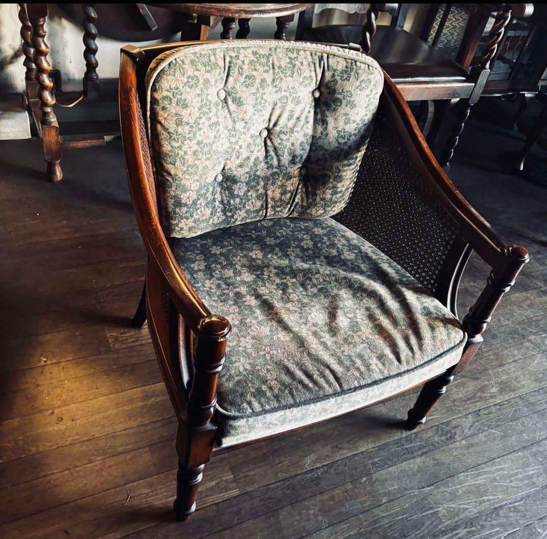 カリモク コロニアル 1人掛け ソファ モケット チェア