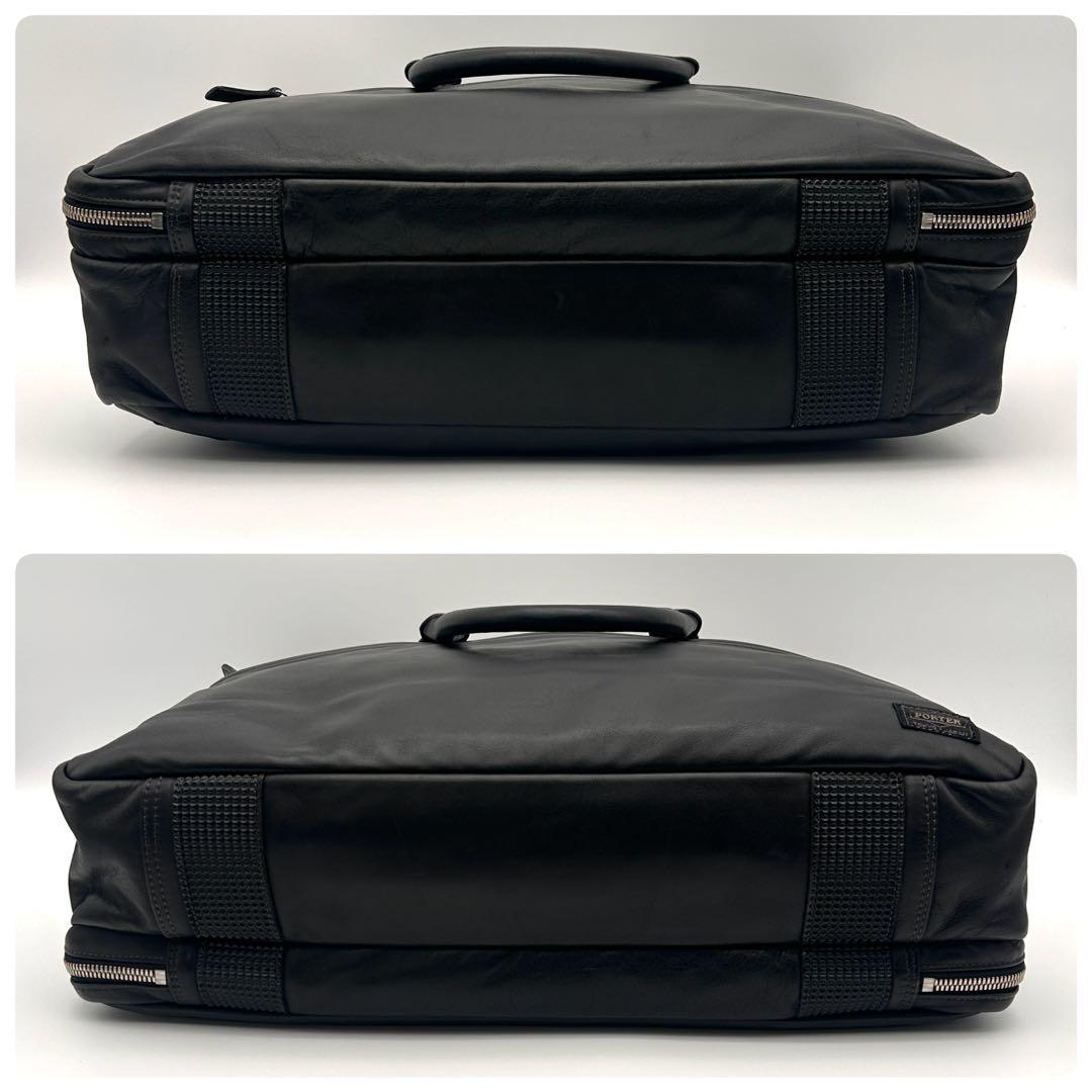 レア美品✨ ポーター 2WAY ビジネスバッグ ショルダーバッグ オールレザー
