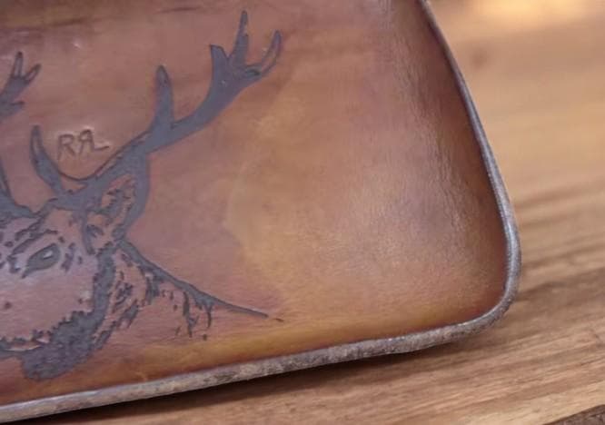 イサム【新】DOUBLE RLRalph Lauren 本革レザー トレイ