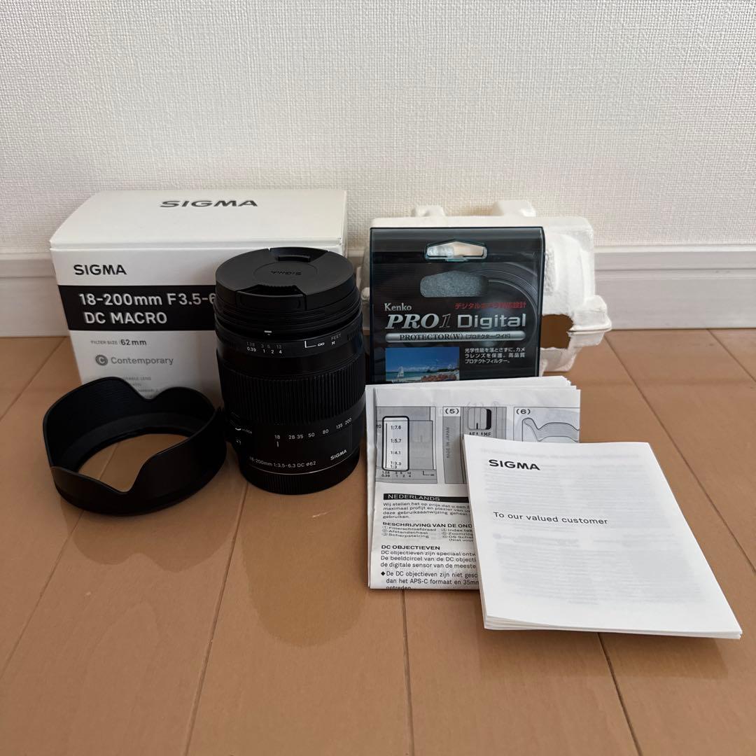 レンズ(ズーム) SIGMA 18-200mm F3.5-6.3 DC MACRO OS HSM