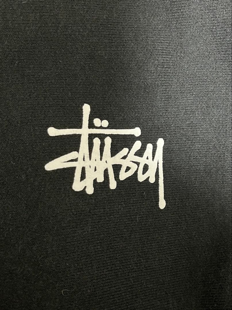 BASIC STÜSSY ZIP HOODIE - BLACK / S