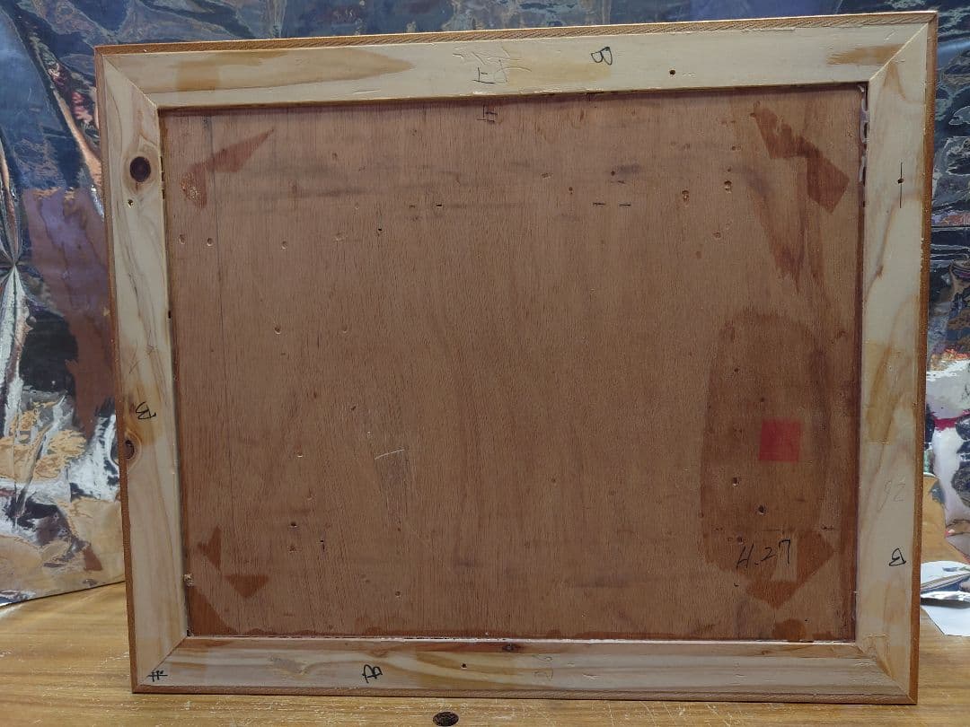 【日本の旅情シリーズ】 「飯豊の秋」 マーケタリー・木目象嵌 No.7