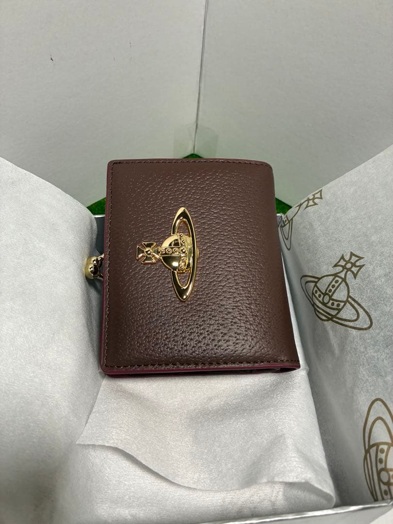 【新品未使用】Vivienne Westwood 二つ折り財布 ブラウン