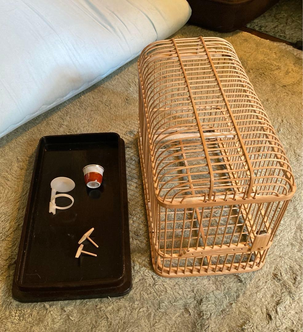 インテリアに如何？　大名籠①　メジロ籠　37Ｘ26Ｘ19