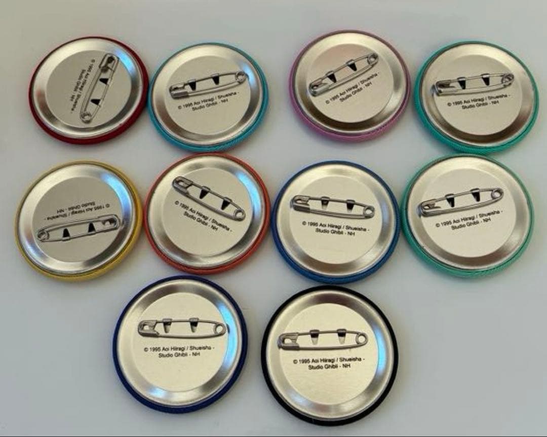 耳をすませば　刺繍缶バッジ　ジブリ