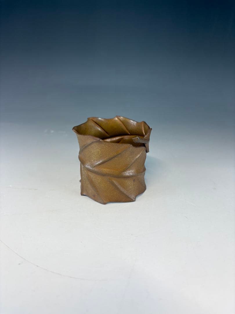 【中古品】中川浄益造　一葉蓋置（共箱）USED〈税込•送料込〉