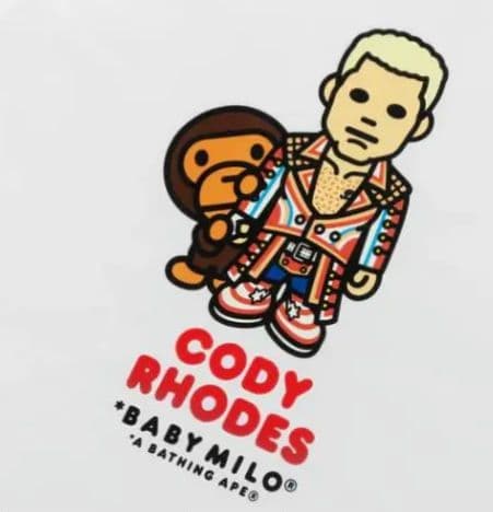 BAPE WWE CODY RHODES Tシャツ 新品未開封 S