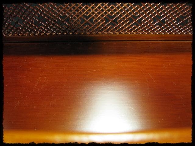 春慶 格子飾 煙草盆 組子 細工 竹 莨盆 茶道具 露地道具 f328