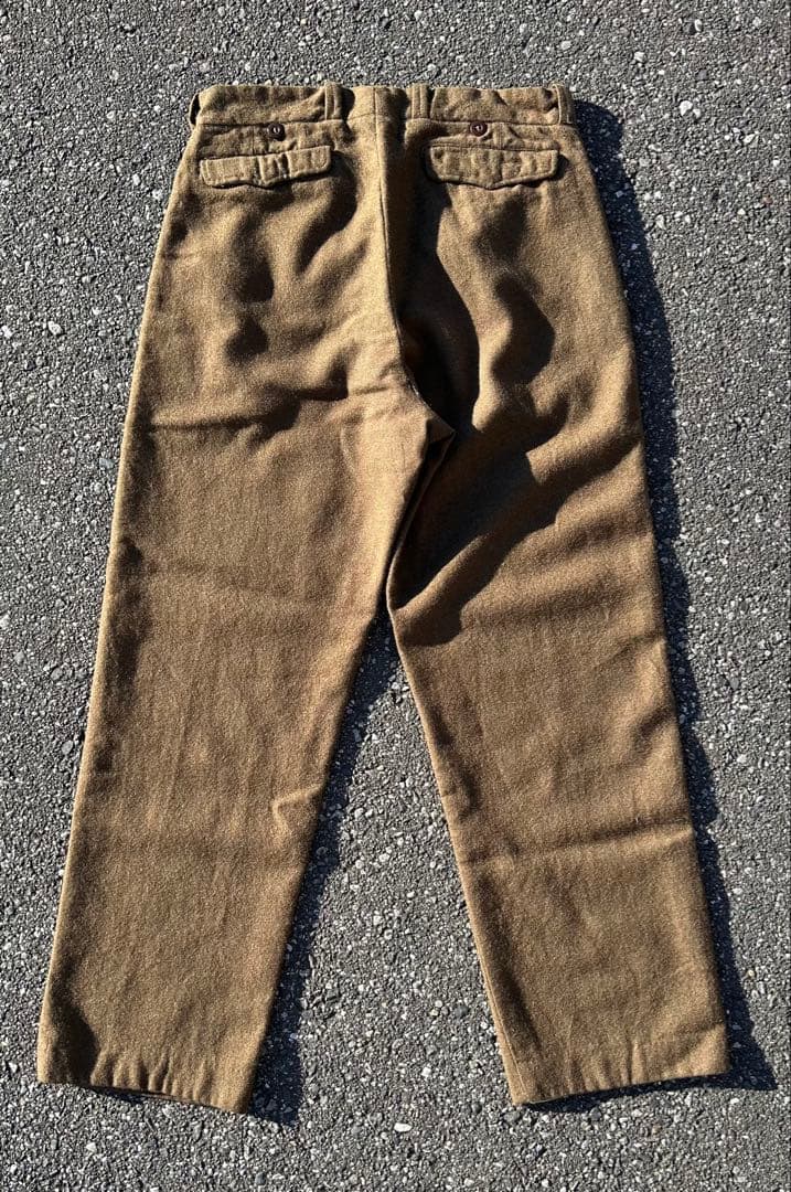フランス軍 FRENCH ARMY M52 ウール パンツオリーブサイズ44