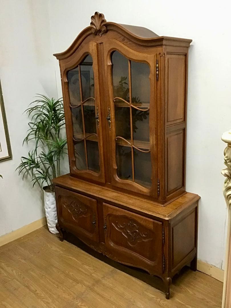 管37☆フランス製☆仏蘭西☆アンティーク☆ガラスキャビネット