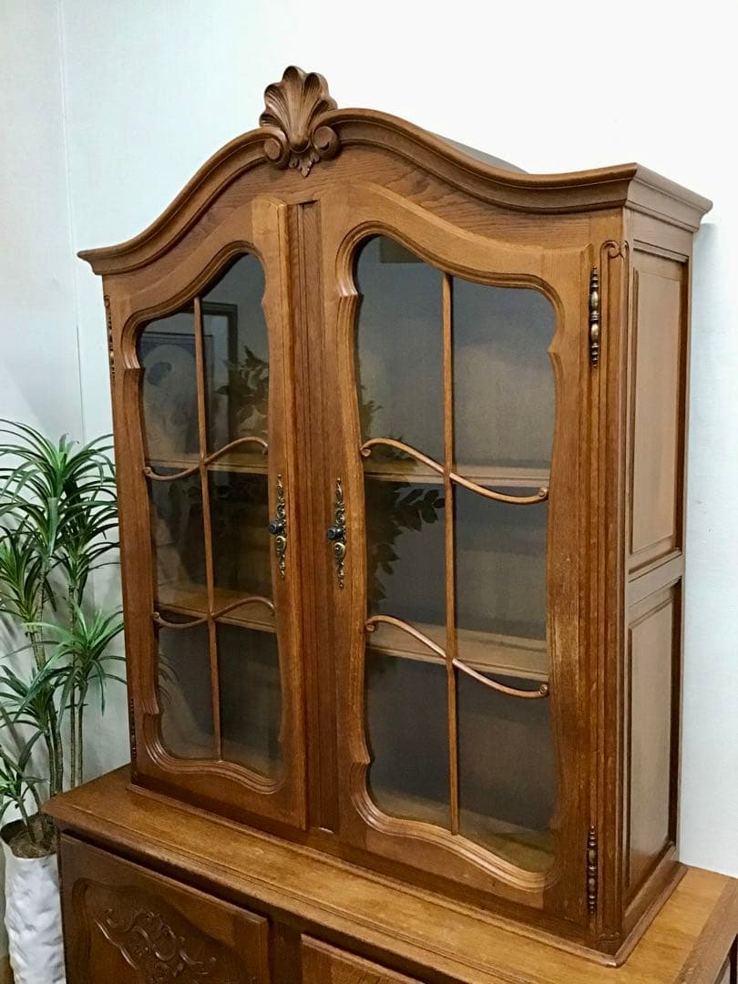 管37☆フランス製☆仏蘭西☆アンティーク☆ガラスキャビネット