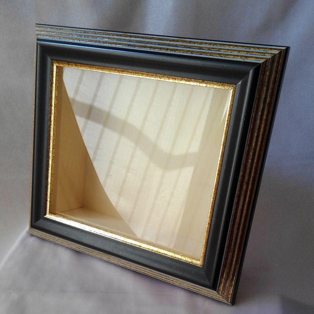 特価　３AP用　超厚額　黒 　ブルーマット　No.60230　シャドーボックス