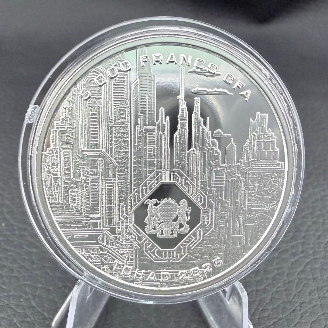 銀貨 チャド AI(人工知能) 純銀 1オンス 1oz 特殊枠付き 3万枚限定