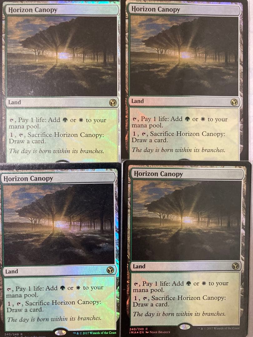 MTG　foil英語　地平線の梢　4枚セット　アイコニックマスターズ　IMA