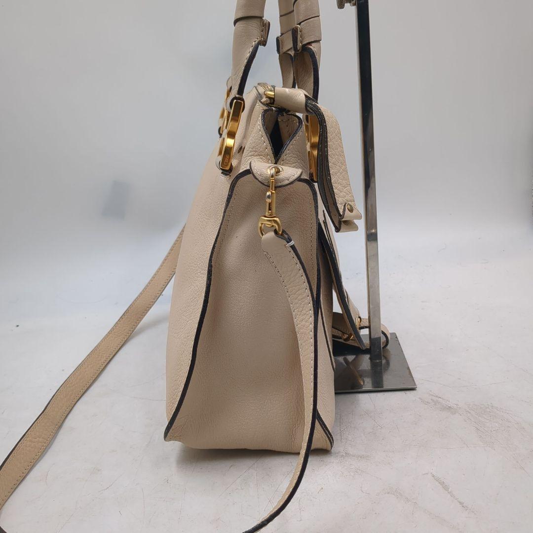 クロエ　マーシー　MARCIE レザー　トート　ハンドバッグ　ベージュ　2way