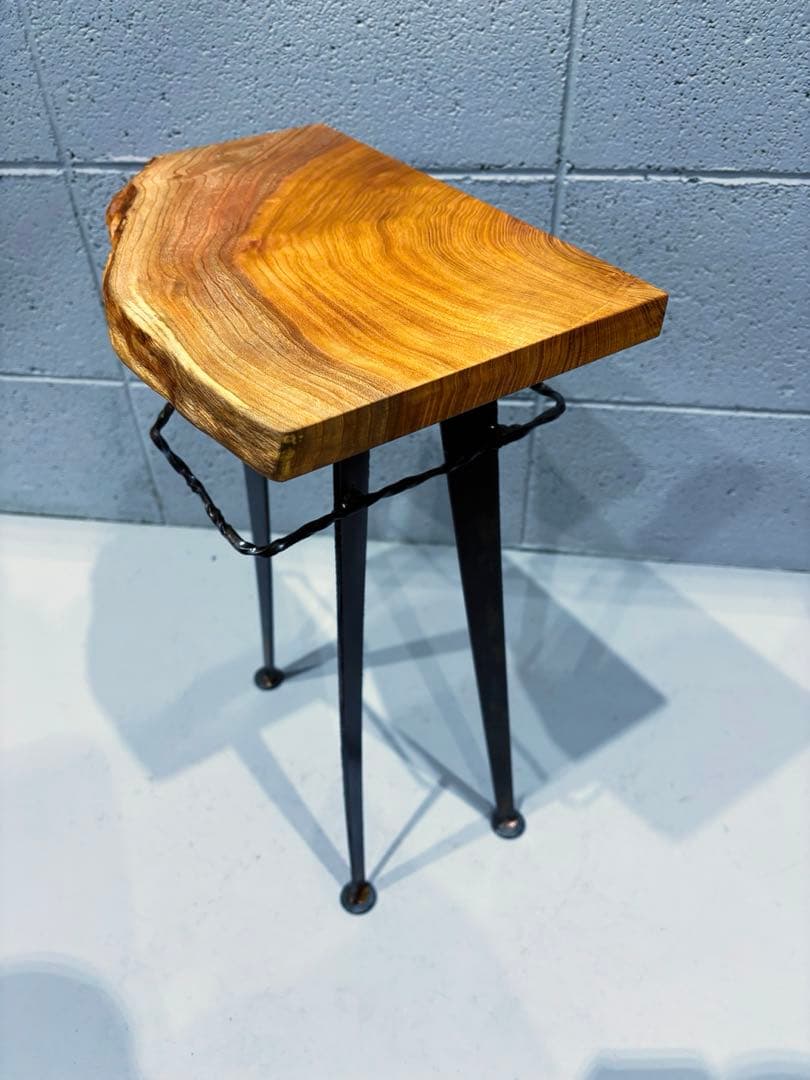 欅サイドテーブル　コーヒーテーブル　ナイトテーブル　観葉植物置き台