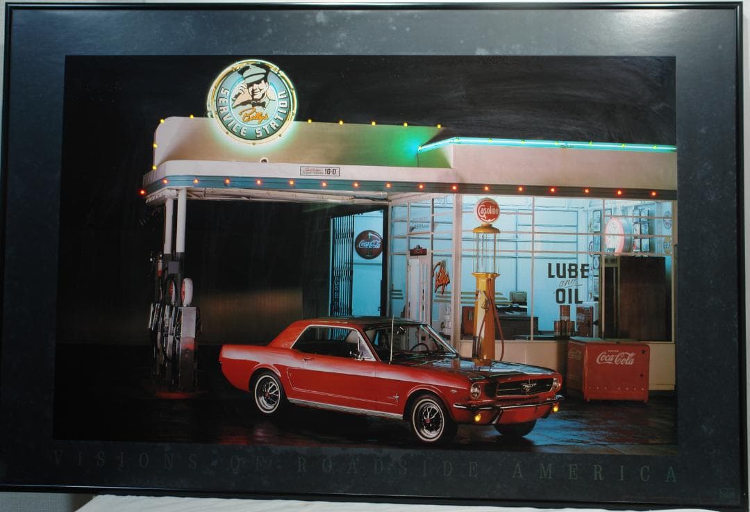 LED ライティング ポスターROAD SIDE of AMERICA