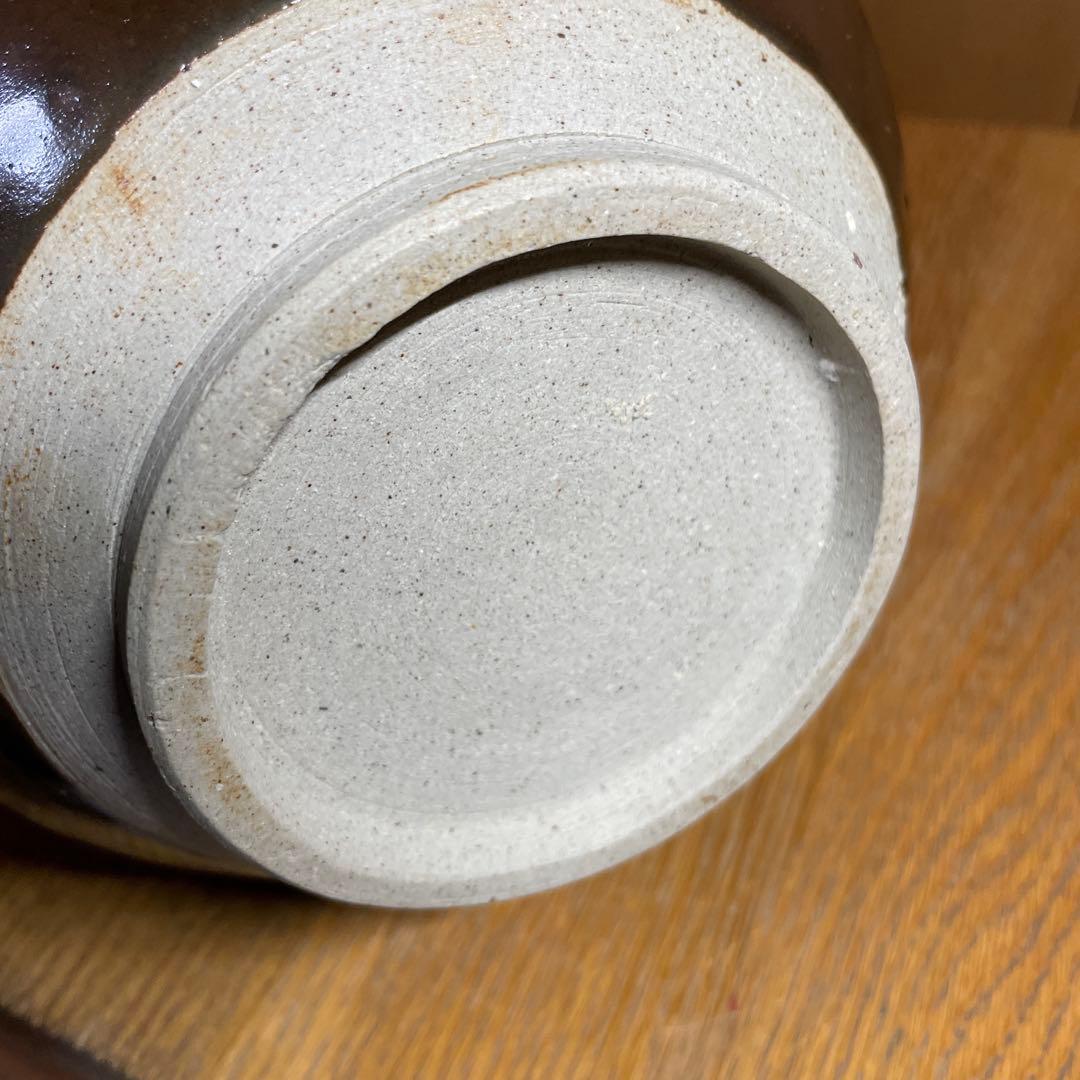 北斗窯　小森忍　鐡錆花紋八角壷　共箱