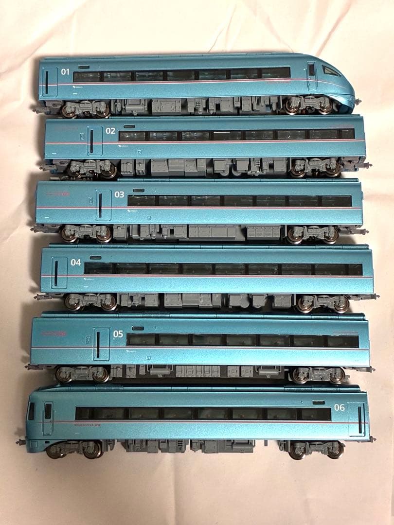 小田急60000形ロマンスカー6両　マイクロエース　ライト点灯動力動作確認済