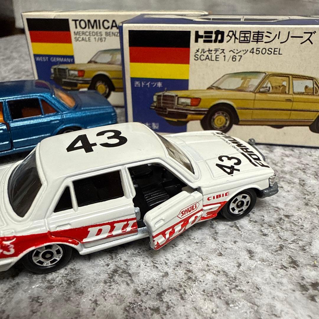モ*ン様 青箱トミカ外国車シリーズF7メルセデスベンツ450SEL