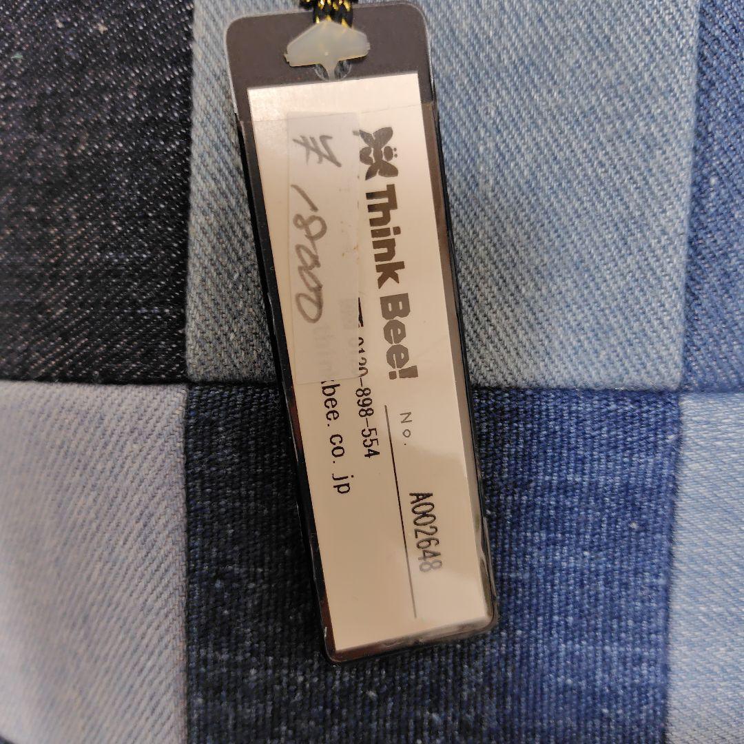 連休価格新品Think Beeパッチワークデニムハンドバッグ