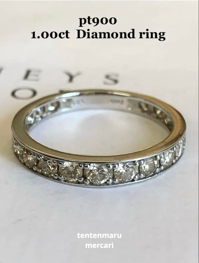 ♡*♡様 pt900 ☆ 1.00ct ダイヤモンドフルエタニティリング