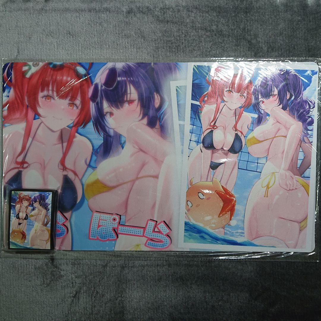 α1 アズールレーン 水着&ネット&ヒトデ ザラ&ポーラ スリーブ&プレイマット