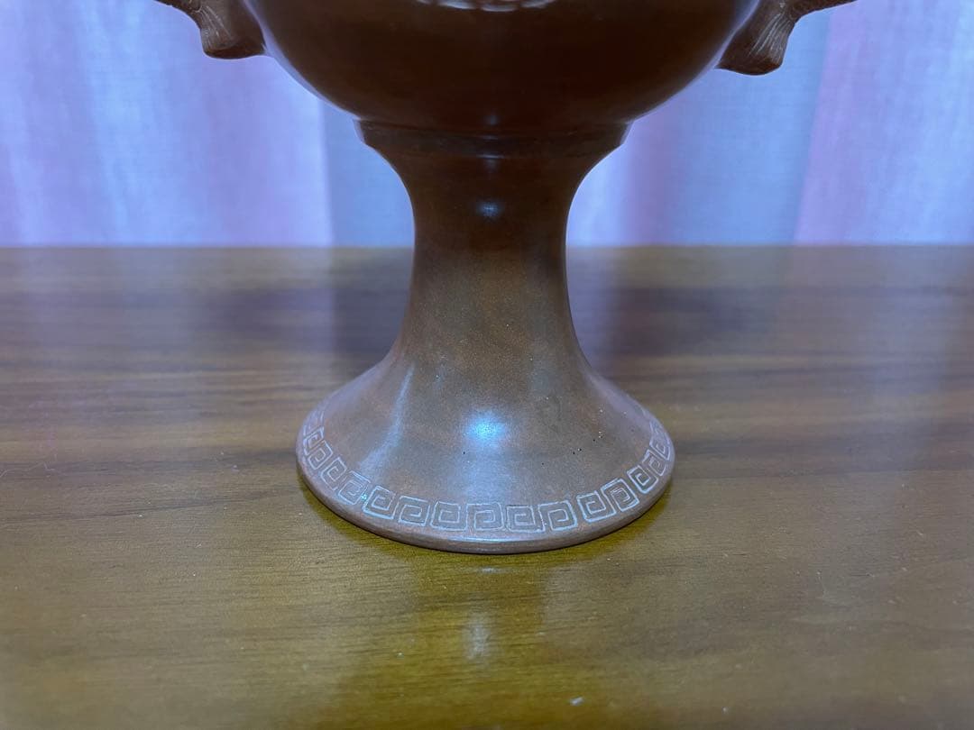 中国美術　朱泥　置物