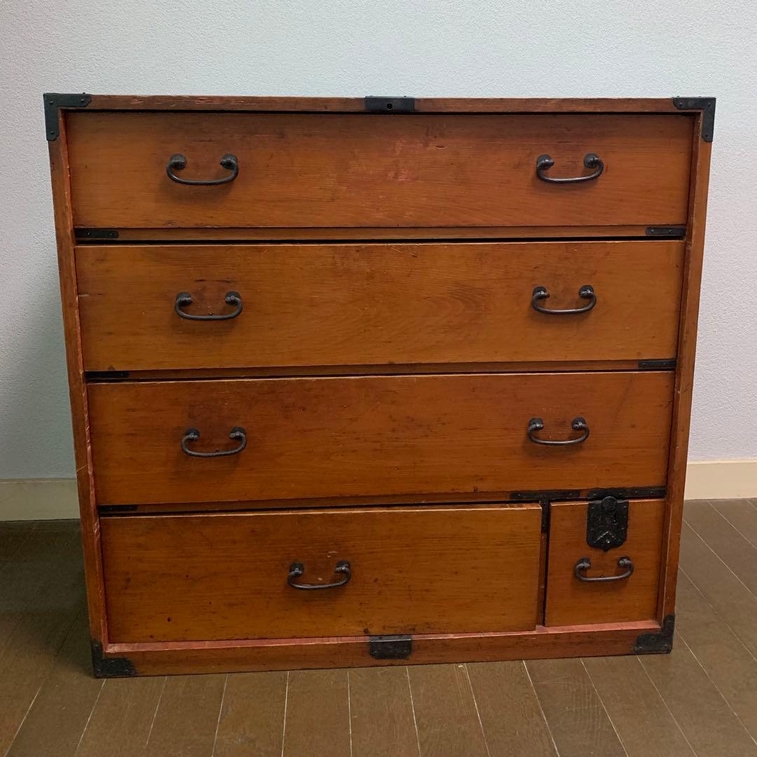 アンティーク　和タンス　古道具　高山箪笥　市松人形