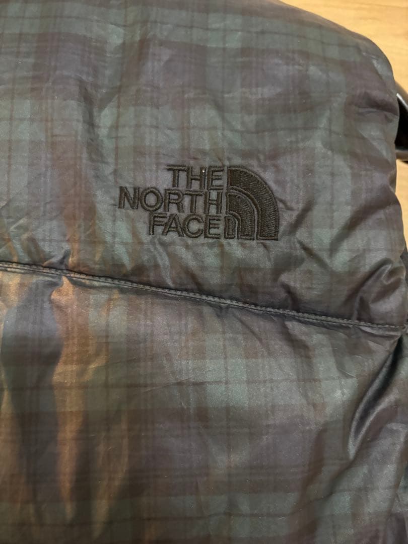 THE NORTH FACE ベスト XXL チェック　ブラック/グレー