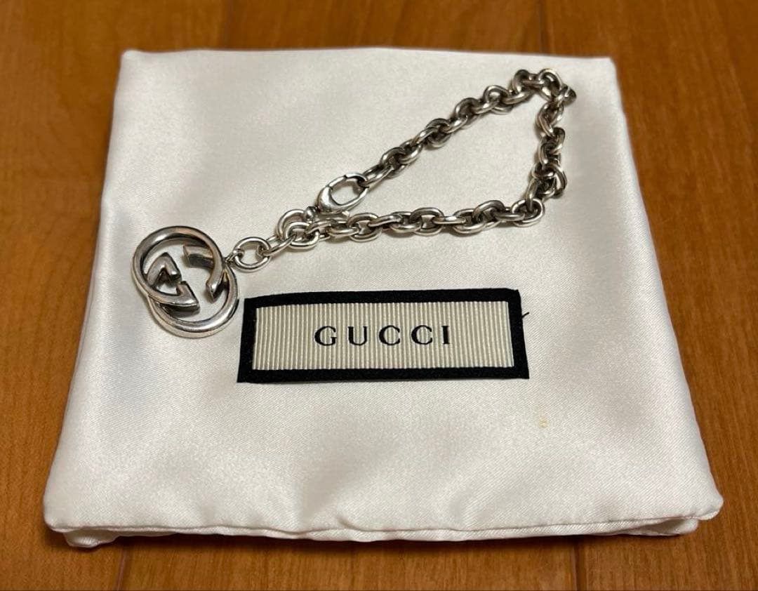 ☆りなこ。☆GUCCI メンズ インターロッキング ブレスレット
