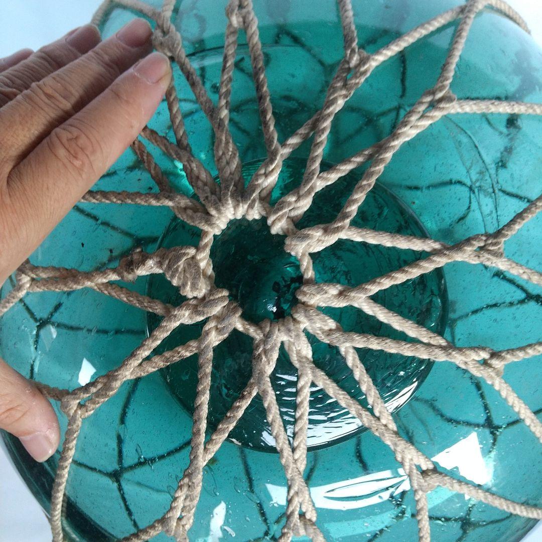 浮き玉　ガラス　直径約39センチ　やや傷・汚れ等あり