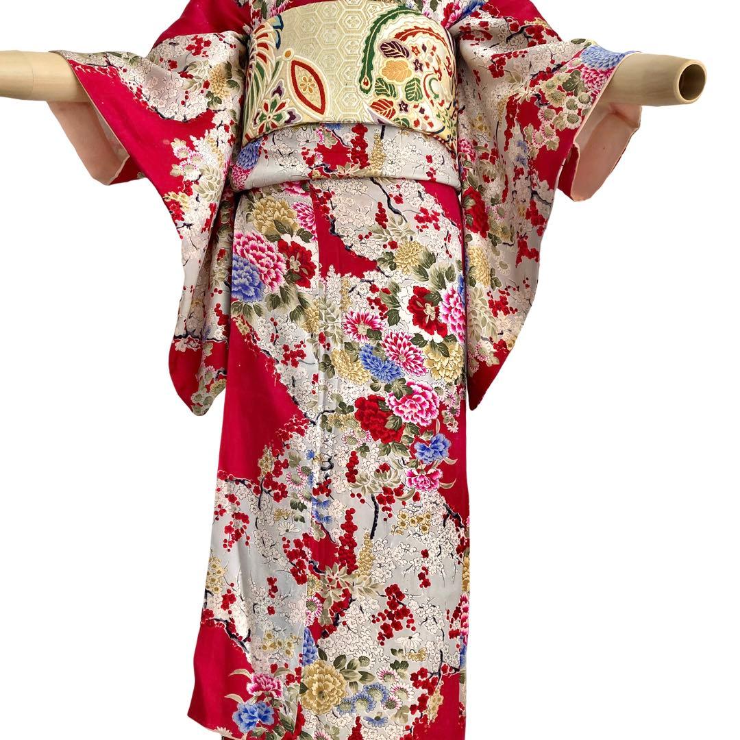 ★ ❤︎ ChoRi ❤︎です★アンティーク着物　ジュニア　大人　着物　NO1