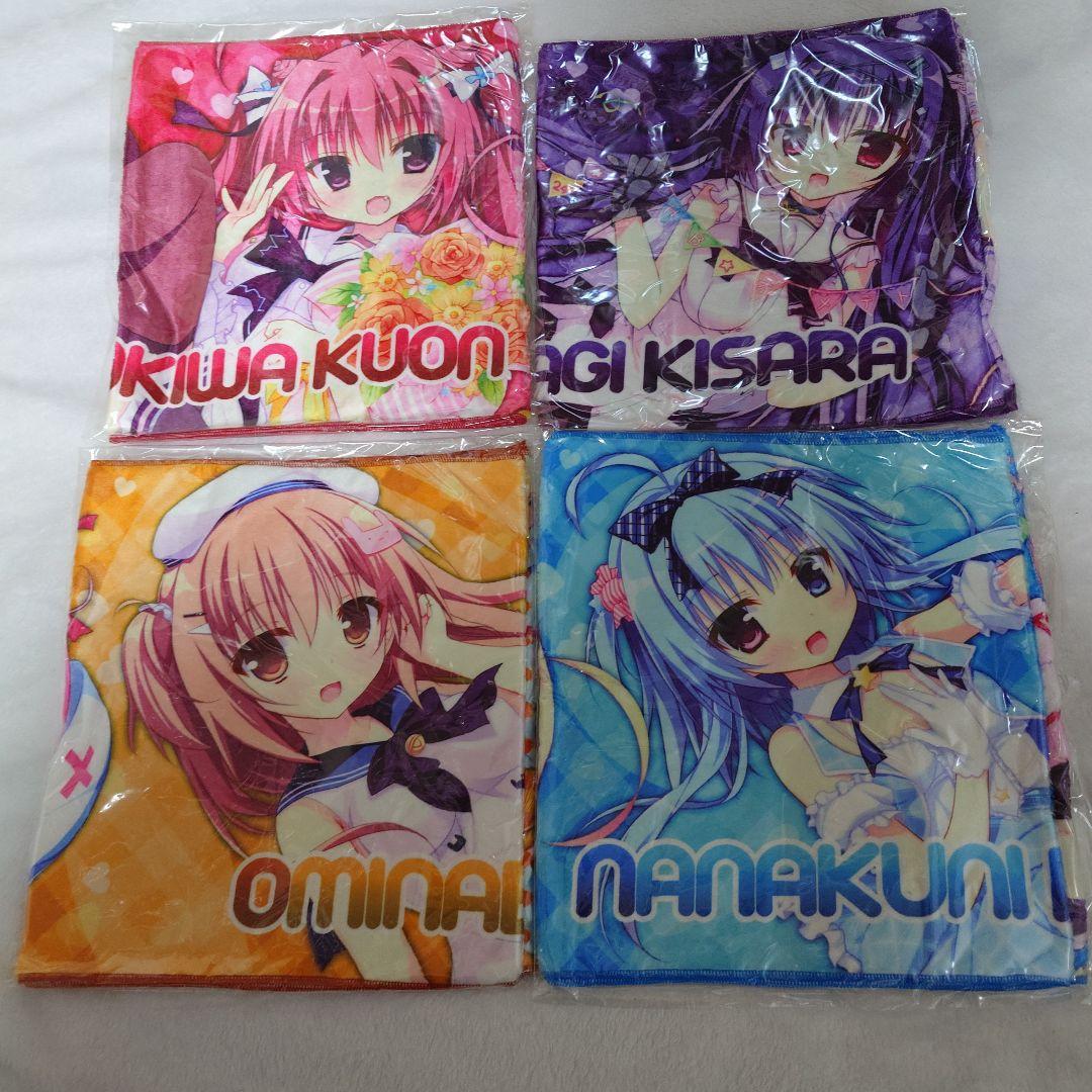 C92　ロロログフルカラータオル　4枚セット　白もち桜　ナツイロココロログ