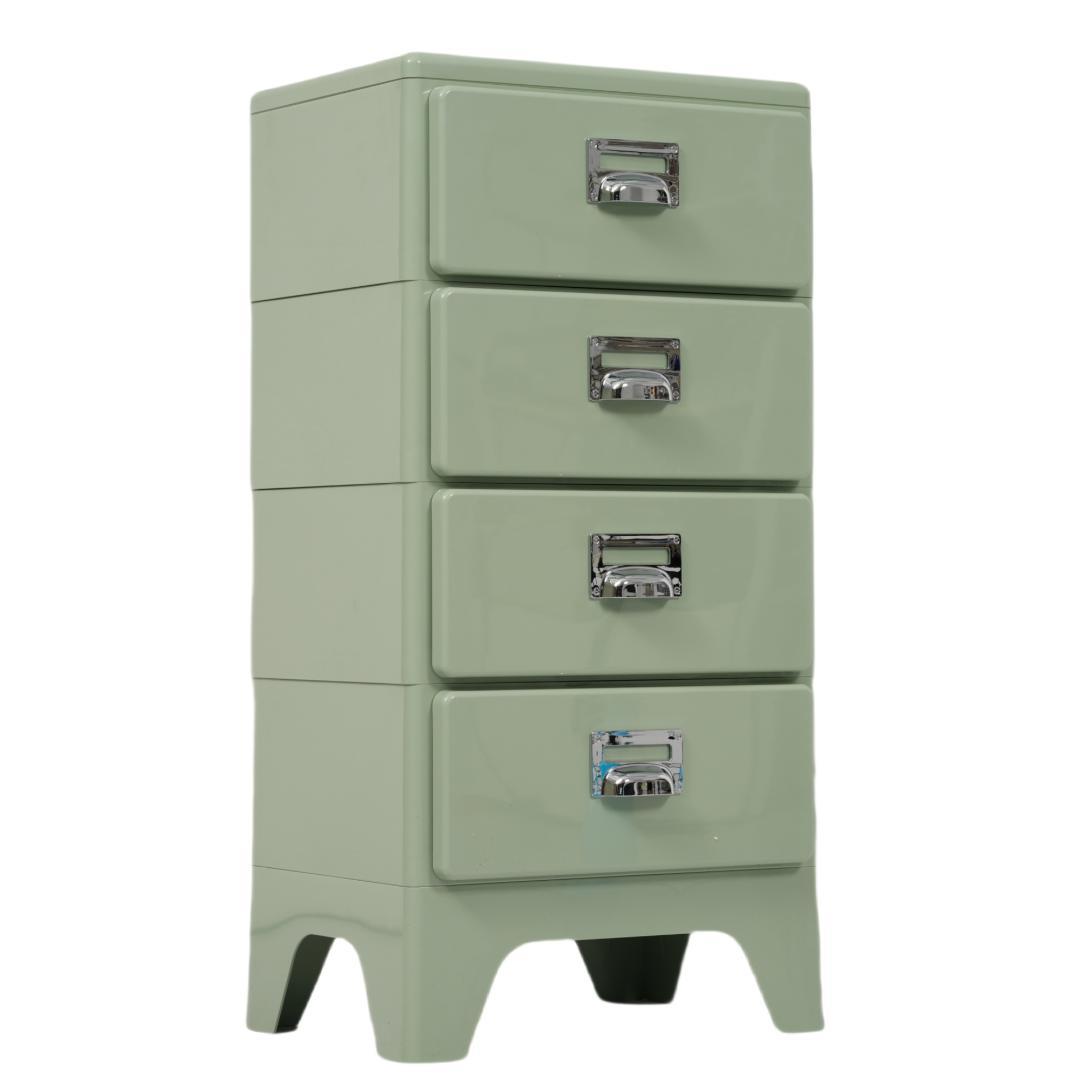 【グリーン】チェスト 組立不要 4段 収納ケース 収納ボックス 引き出し