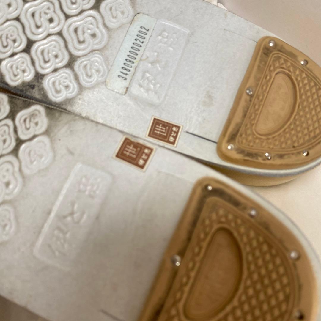 佐賀錦　伊と忠　正絹　和装小物　着物　草履&バッグ　セット　金色　フォーマル