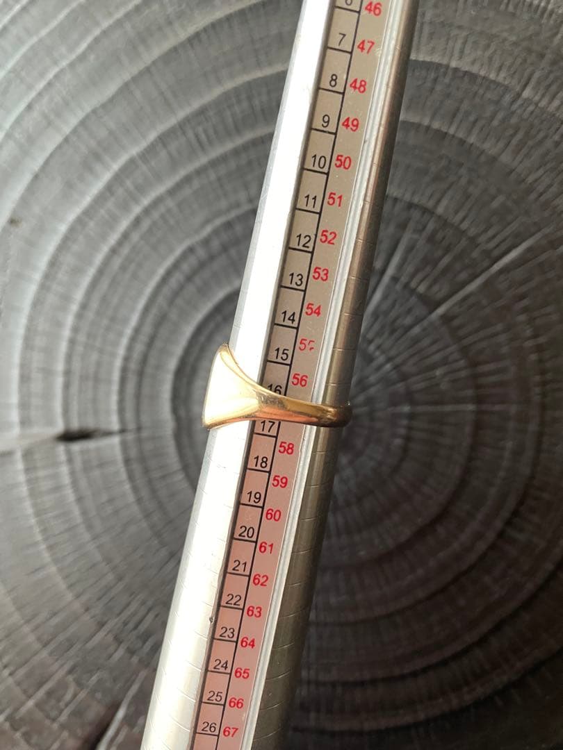 ビンテージ　シグネットリング　9金　9k