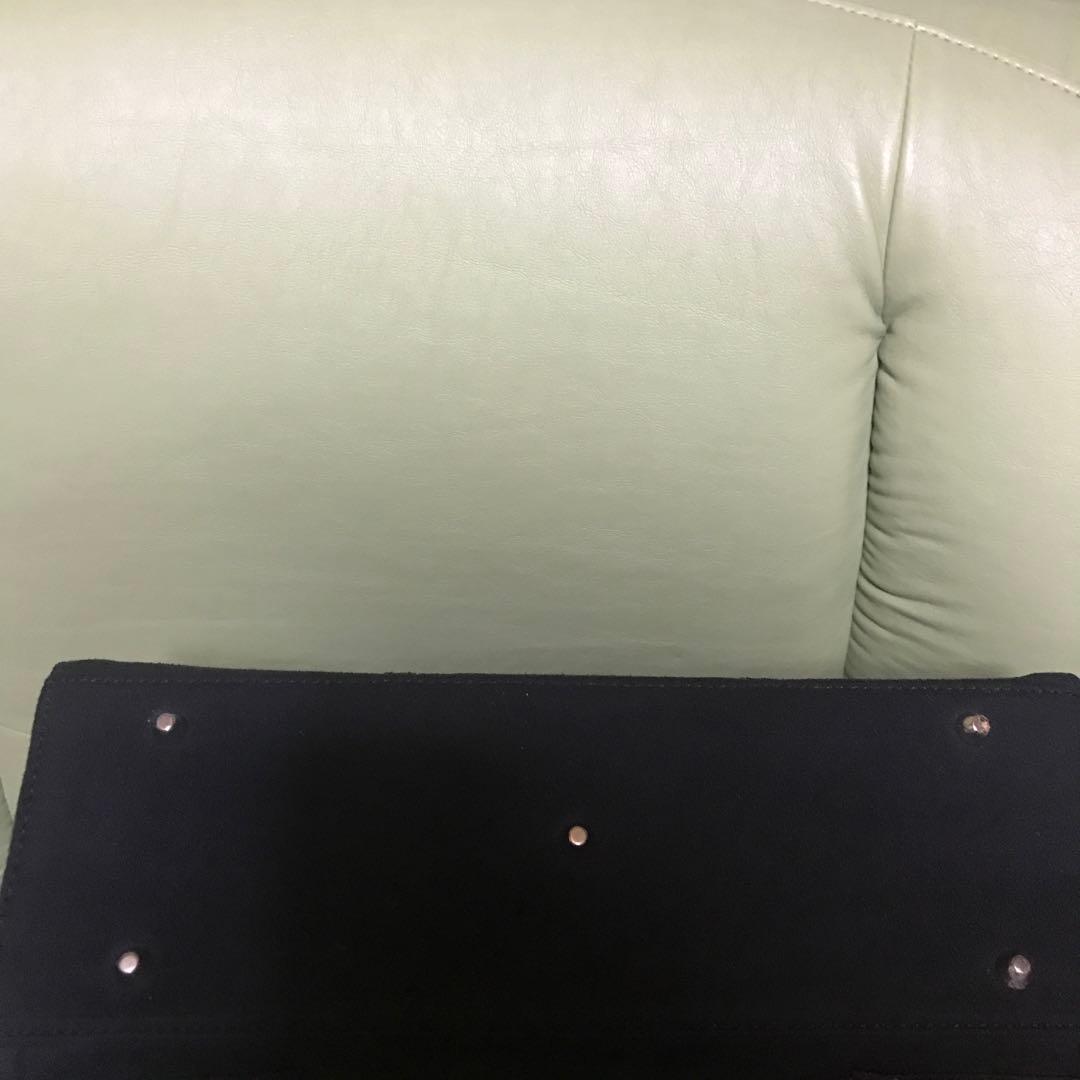 黒と花柄のレディースバック　okajima 手提げ