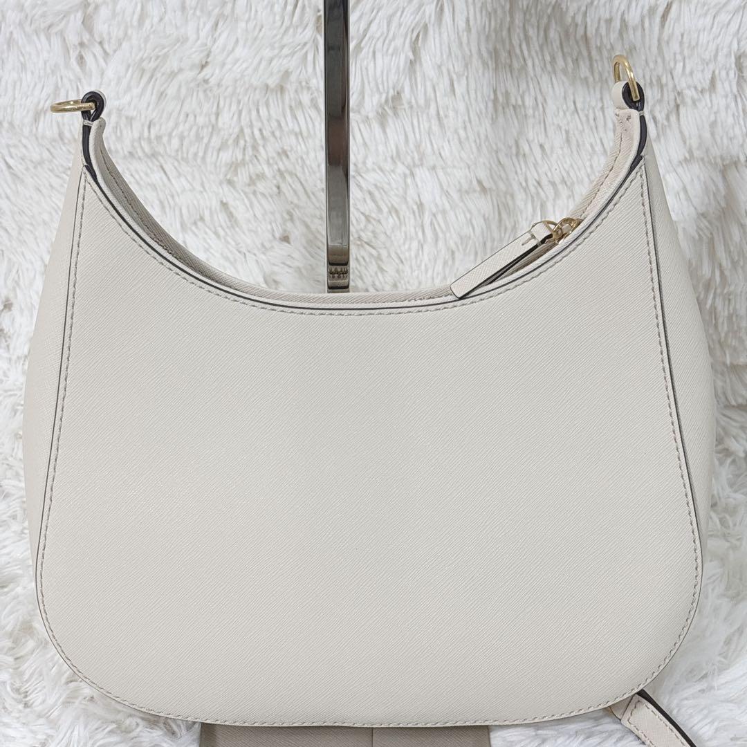 トリーバーチ アクセサリーポーチ エマーソン サフィアーノレザー　白