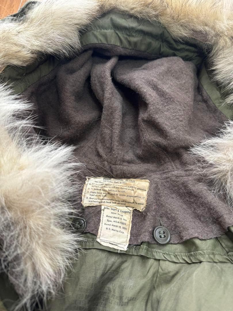 米軍 実物 M-65 パーカー アルミ