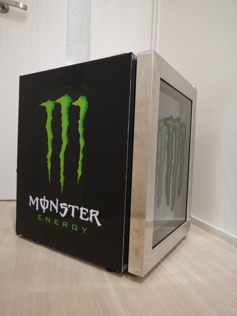 値下げMonster Energy カスタム冷蔵庫 ガラス扉