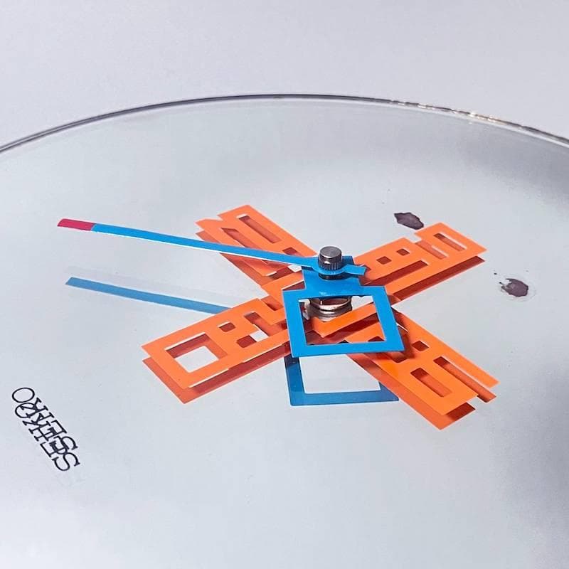 馬場雄二デザイン SEIKO ミラークロック タイポグラフィ