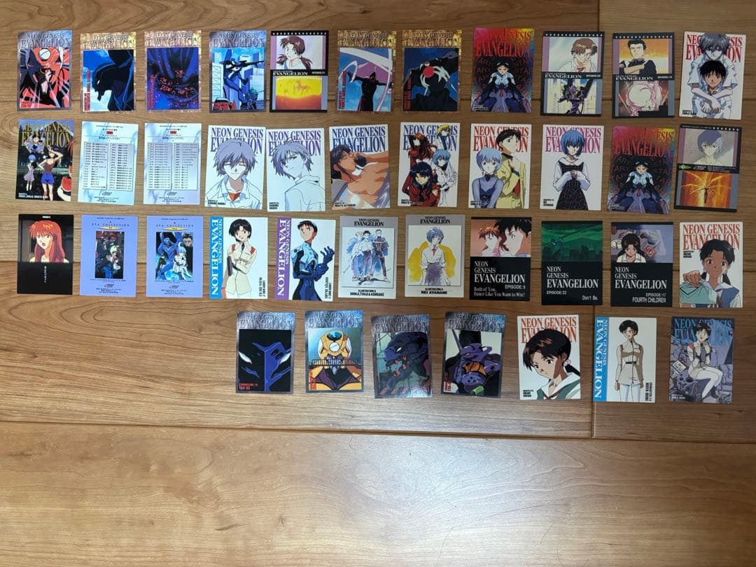 レア‼︎当時品　新世紀エヴァンゲリオンクリスタルカード8枚含、カード計200枚以上