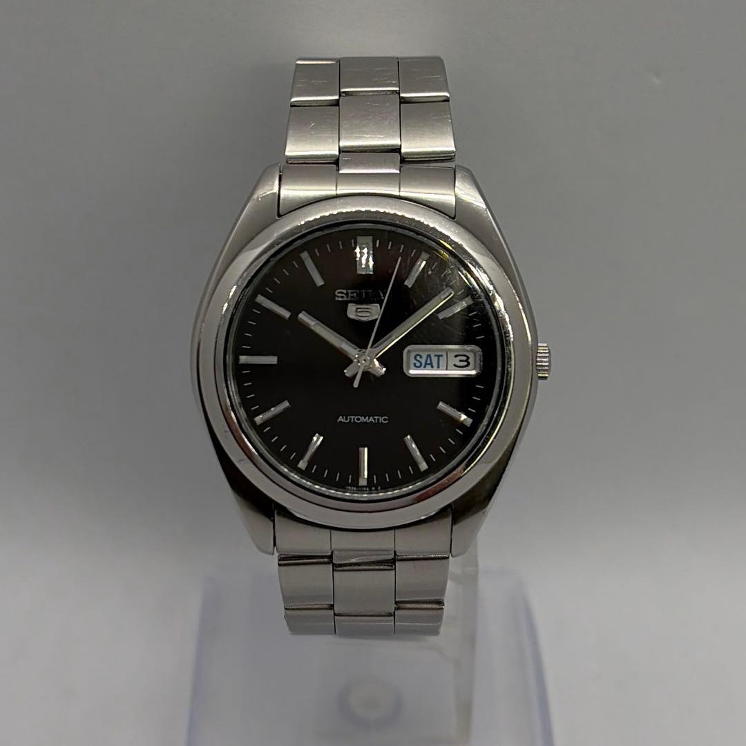SEIKO5 裏スケ 腕時計 デイデイト 自動巻き 7S26