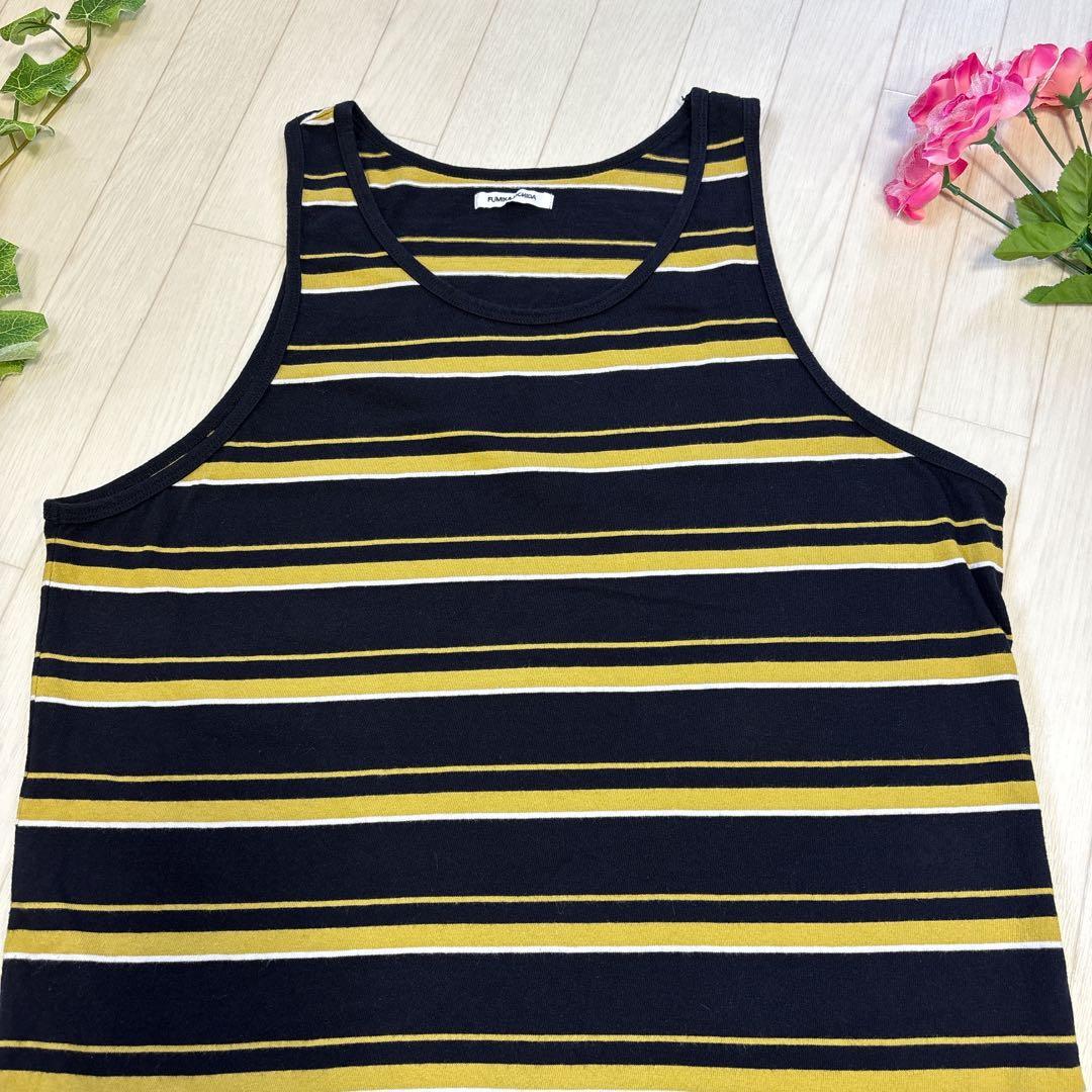 美品 フミカウチダ ボーダー オーバーサイズ タンクトップ Lサイズ