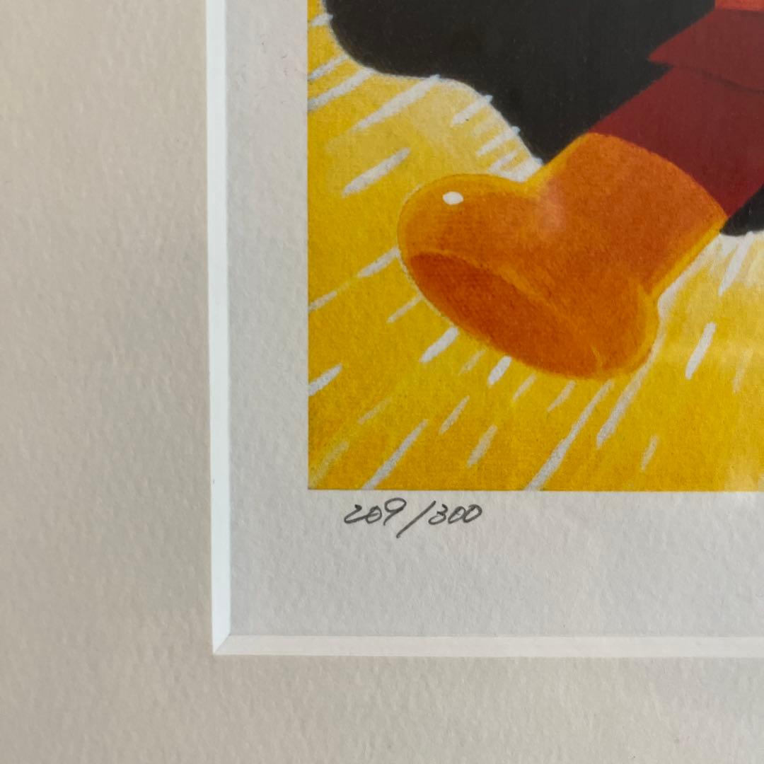 アンパンマン　ジクレー版画　やなせたかし　直筆サイン入り