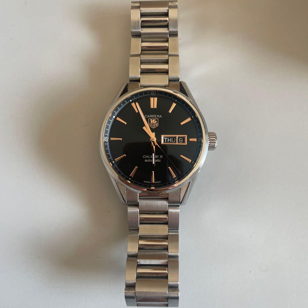 美品　タグホイヤー　カレラ　キャリバー5 デイデイト